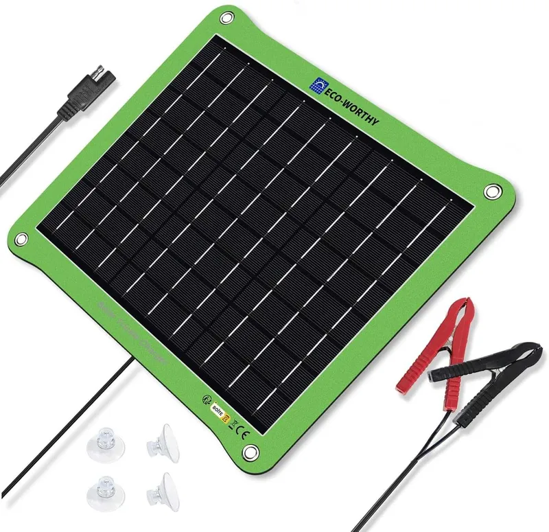ECO-WORTHY солнечное зарядное устройство 7,5W 12V