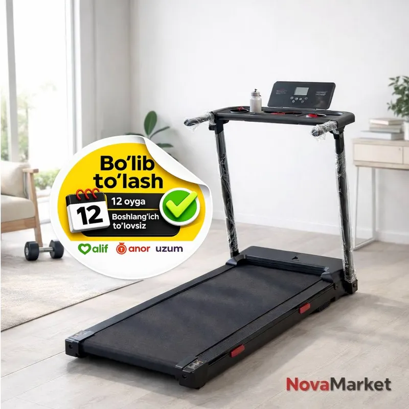 Uy uchun RUNER 2.0 HP yugurish yo‘lakchasi • Kuchli 2.0 HP dvigatel — bar 1 Uy uchun RUNER 2.0 HP yugurish yo‘lakchasi • Kuchli 2.0 HP dvigatel — bar 1