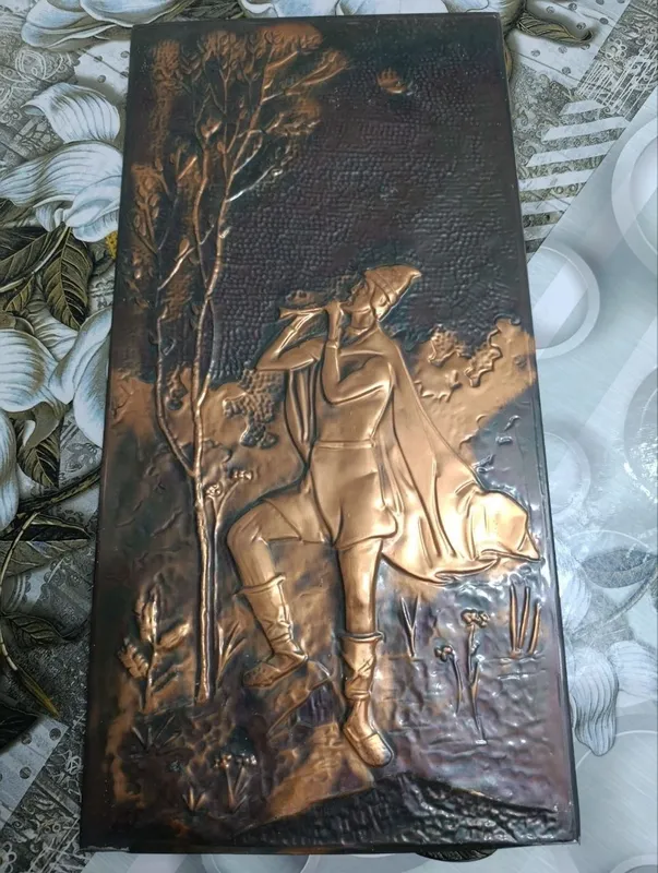 Картина Юноша с флейтой. Чеканка