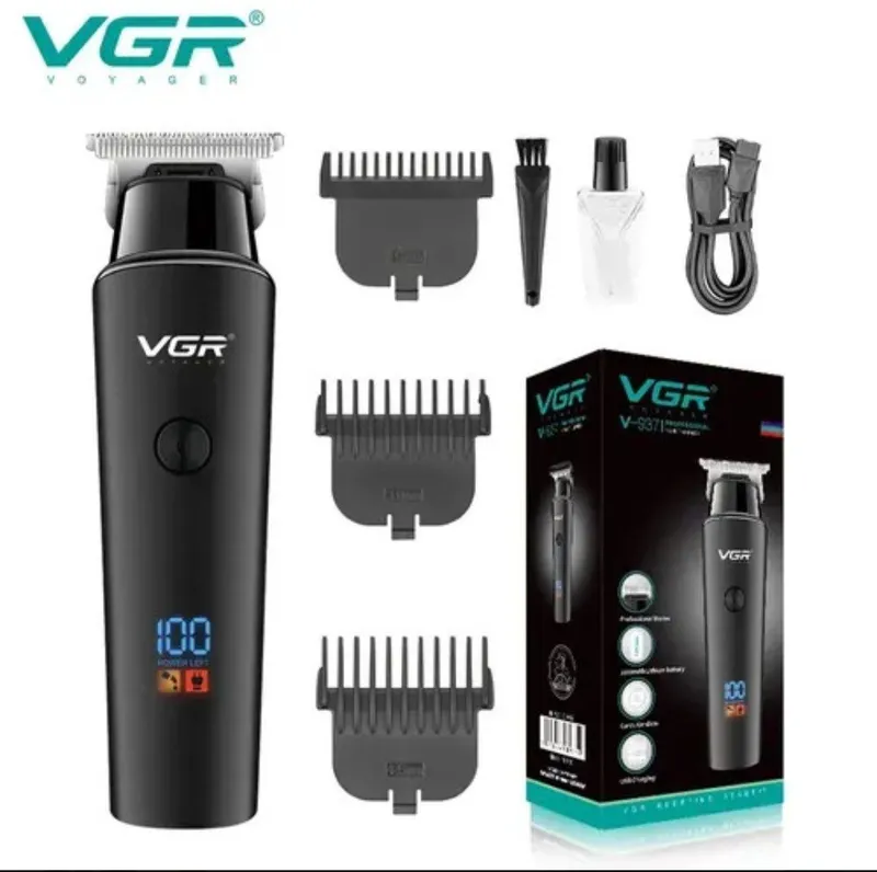 Soch uchun trimmer VGR-937, akkumulyator va LCD displeyi bilan