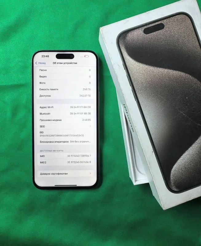 iPhone 15 ProMax 256Gb Titan Akk: 90% Kelwamiz — фото 2