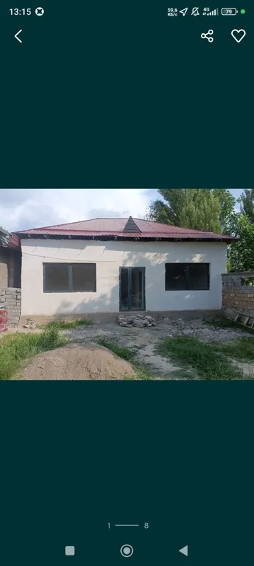 Янги участка сотилади 5хона ошхона ванна туалет уйи ичида