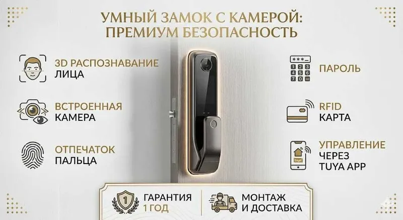 Электронный Замок | Smart Lock | Умный Замок с установкой