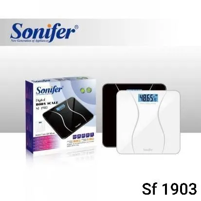 Весы для людей разных видов, продукт Sonifer, до 180 кг, с Bluetooth 4 Весы для людей разных видов, продукт Sonifer, до 180 кг, с Bluetooth 4