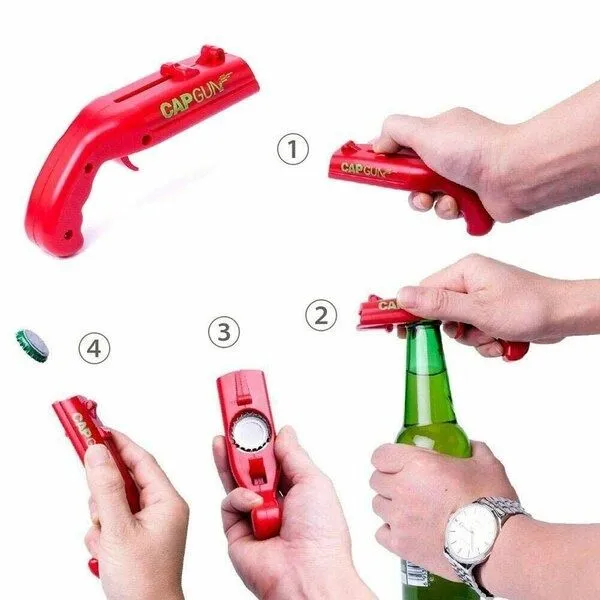 Пистолет открывашка Cap Gun для стекляных бутылок 3 Пистолет открывашка Cap Gun для стекляных бутылок 3