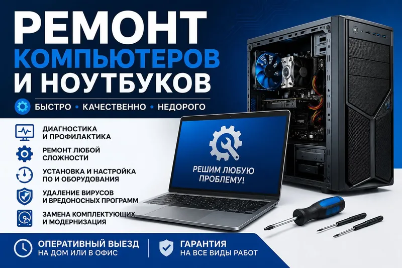 Ремонт компьютеров и ноутбуков|Компьютерный мастер Ремонт компьютеров и ноутбуков|Компьютерный мастер