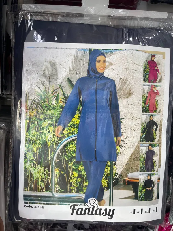 Kupalnik-Burkini.  Hijobli ayollarimiz uchun