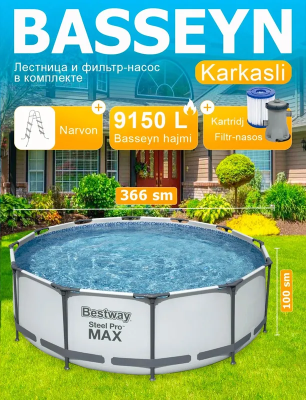 Basseyn bestway 366 100