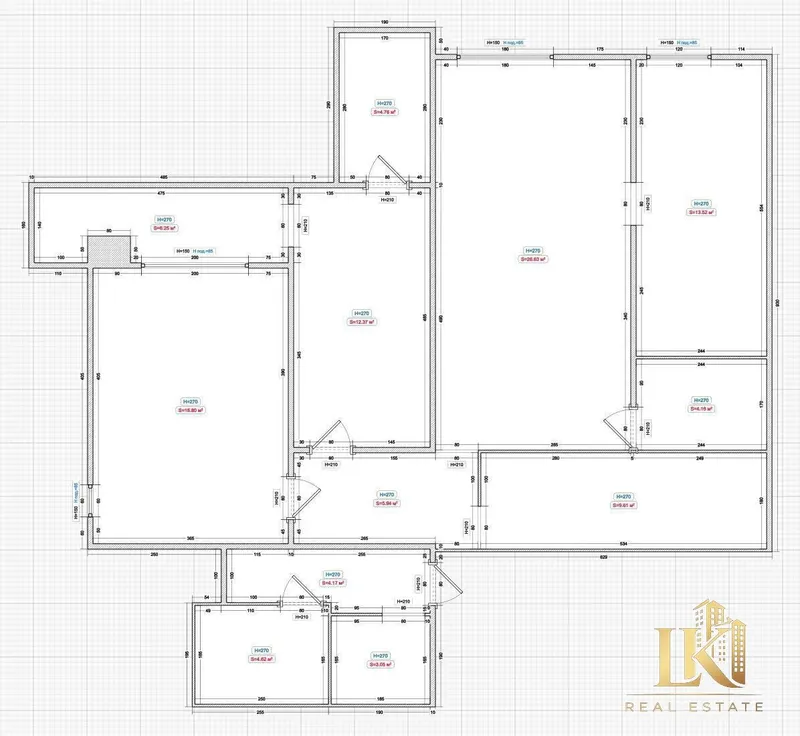 4/4/12 ЖК «Тузель-2», Яшнабадский район — 4-комнатная квартира 100 м² — фото 9