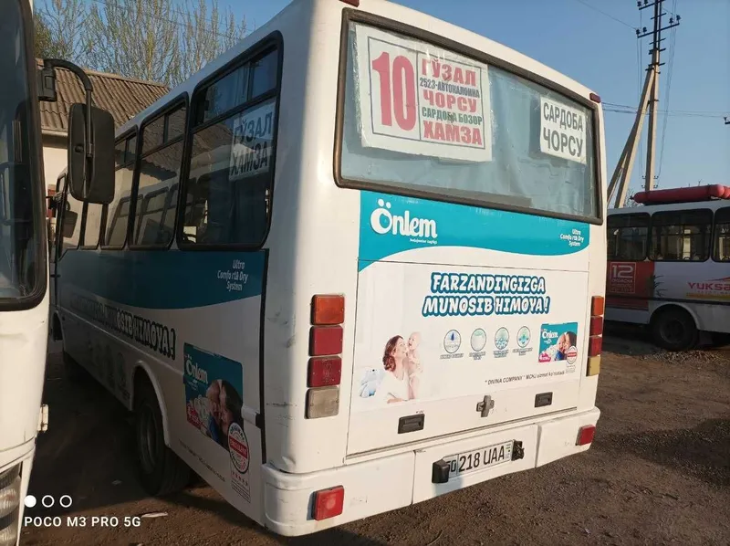 Avtobuslarda reklama Реклама на автобусах — фото 3