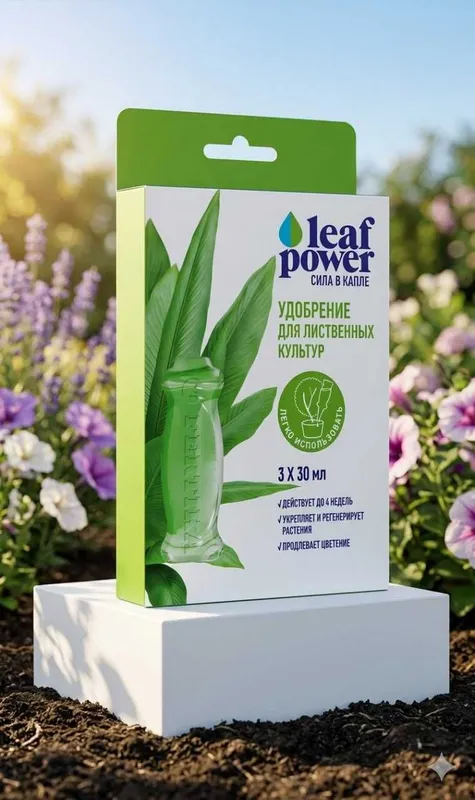 Удобрение Leaf Power для лиственных растений, 3×30 мл