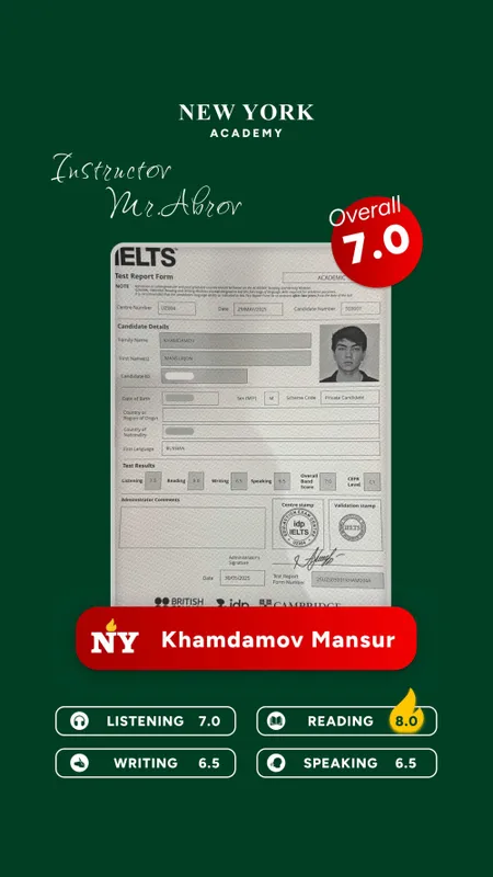 Amerikada o'qigan IELTS 8.0 ustoz | ONLINE Ingliz tili va IELTS — фото 5