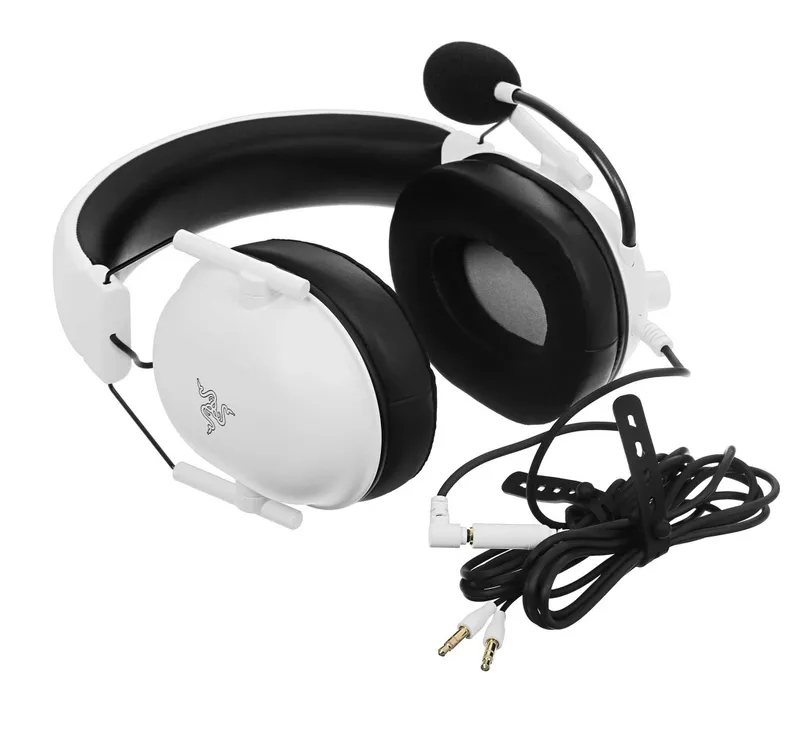 }Гарнитура игровая Razer BlackShark V2 X, 7.1, mini-jack, 1.3м, белый — фото 4 }Гарнитура игровая Razer BlackShark V2 X, 7.1, mini-jack, 1.3м, белый — фото 4