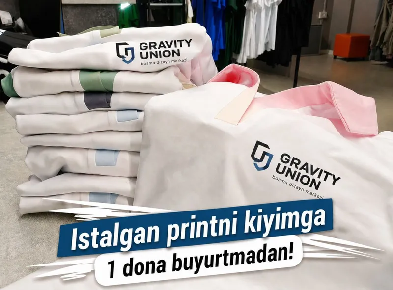 Kiyimga print xizmati | DTF, UV DTF | 1 donadan buyurtma 8