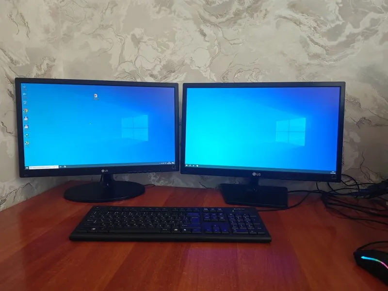 Стационарный компьютер + 2 монитора LG | i3-4160 | GTX 750 2GB | 12GB — фото 1