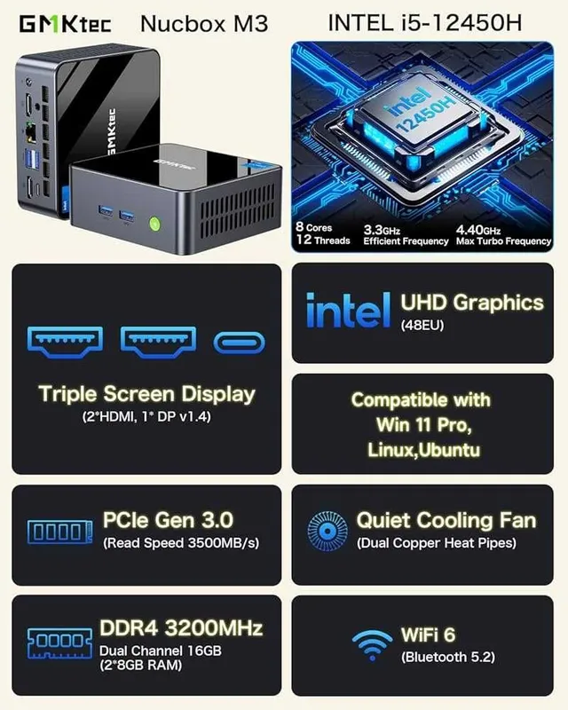 MiNi PC GMKtec NucBox M3 Core i5-12450H ram 16 ssd 256m2 3 MiNi PC GMKtec NucBox M3 Core i5-12450H ram 16 ssd 256m2 3