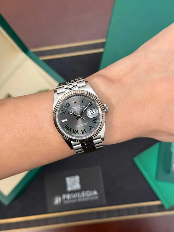 NEW Rolex Datejust 36mm Steel and White Gold wim — фото 2
