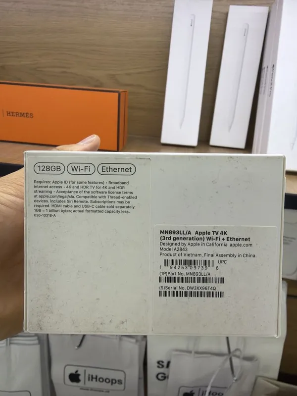 Apple Tv 128 4K wifi + ethernet