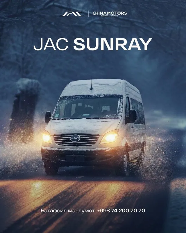 Linyaga qatneydigon shopirlarga JAC Sunray 16 kishiligi keldi