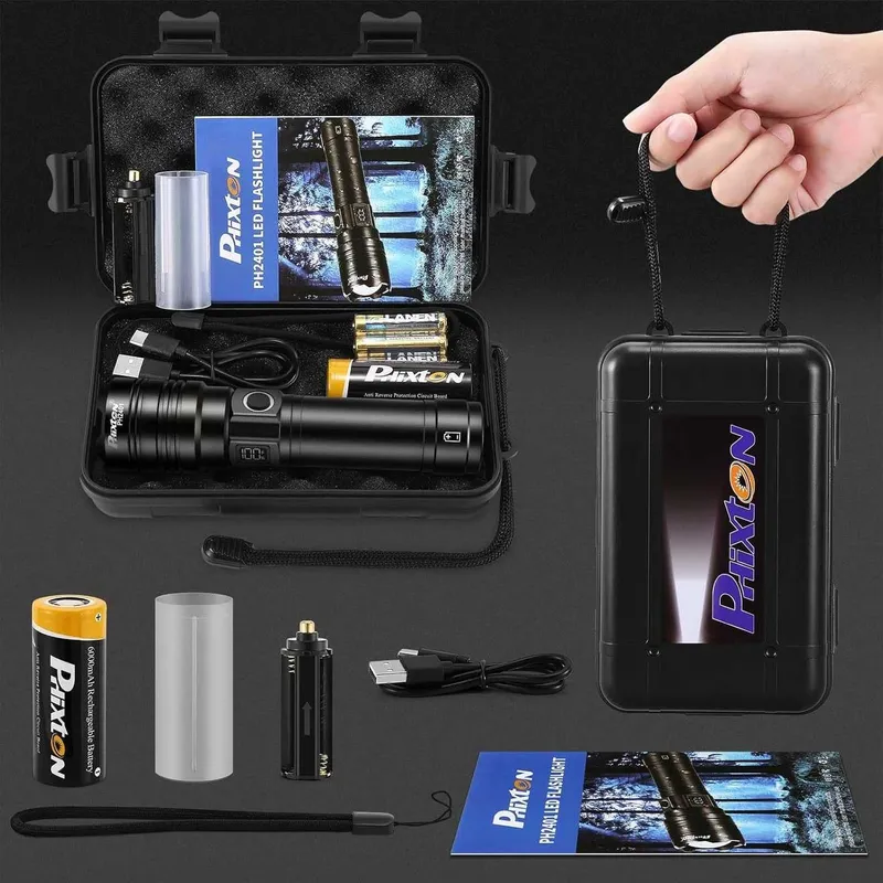 Ультраяркий и мощный ручной фонарь PHIXTON PH2401 — фото 5