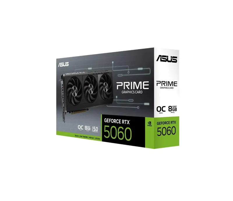 - Видеокарта ASUS Dual GeForce RTX 5060 OC 8GB GDDR7 4