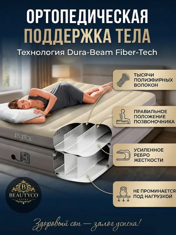 Intex 64164 Prime Elevated — премиальный комфорт 2 Intex 64164 Prime Elevated — премиальный комфорт 2