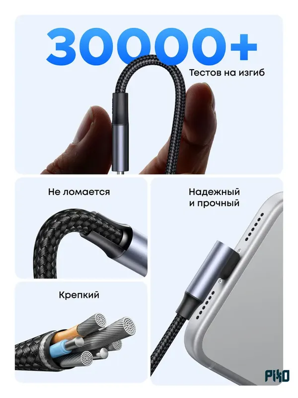 UGREEN USB-C кабель 100W 90° 2м — фото 7