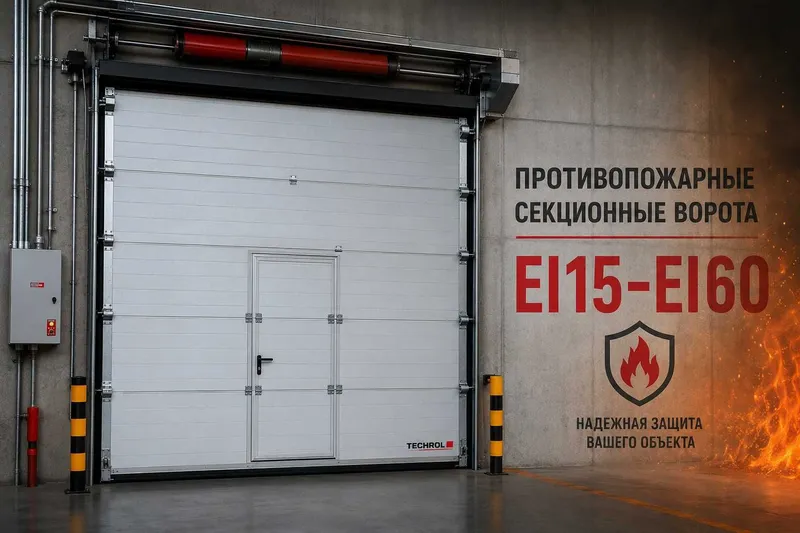 Противопожарные секционные ворота EI 15-EI 60 1 Противопожарные секционные ворота EI 15-EI 60 1