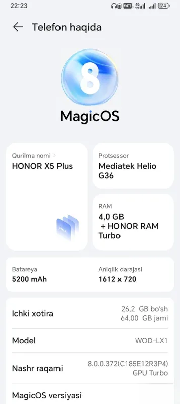 Honor x5plus ideal 3 Honor x5plus ideal 3