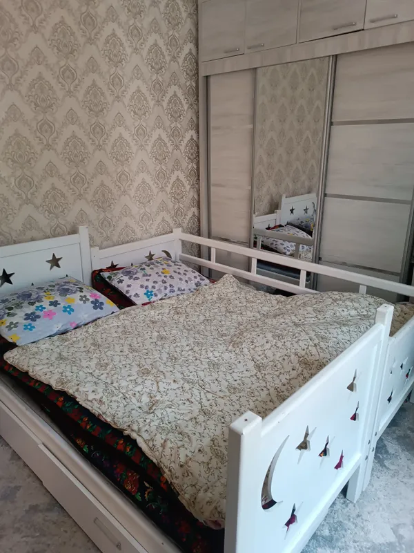Детский мебель шкаф, парта, 2х этажный кровать — фото 1