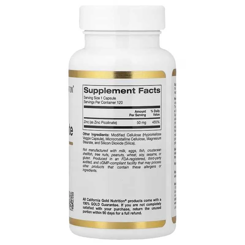 California Gold Zinc Picolinate пиколинат цинка — фото 2