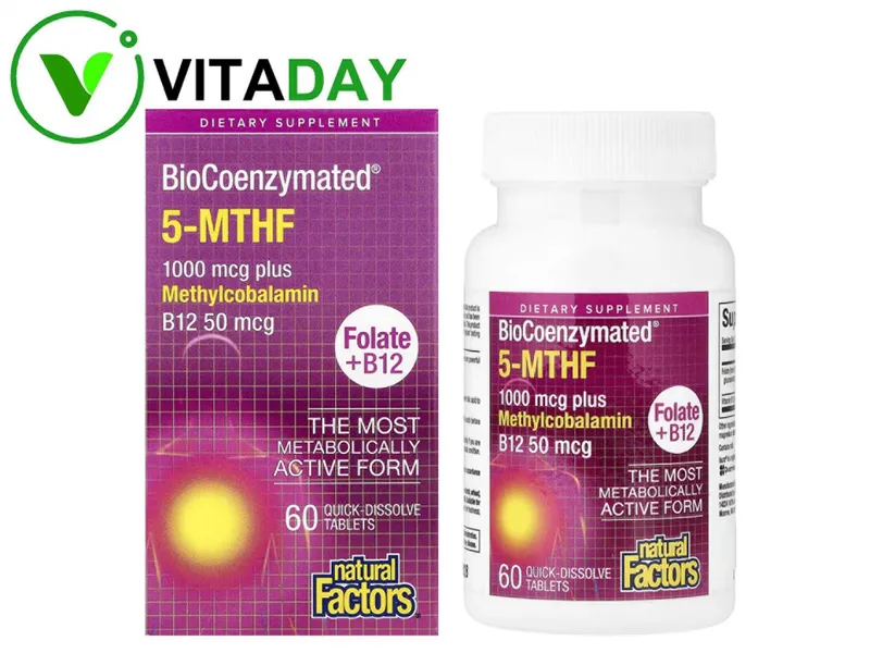 Natural Factors BioCoenzymated 5-MTHF Folate B12 фолат и B12 1 Natural Factors BioCoenzymated 5-MTHF Folate B12 фолат и B12 1