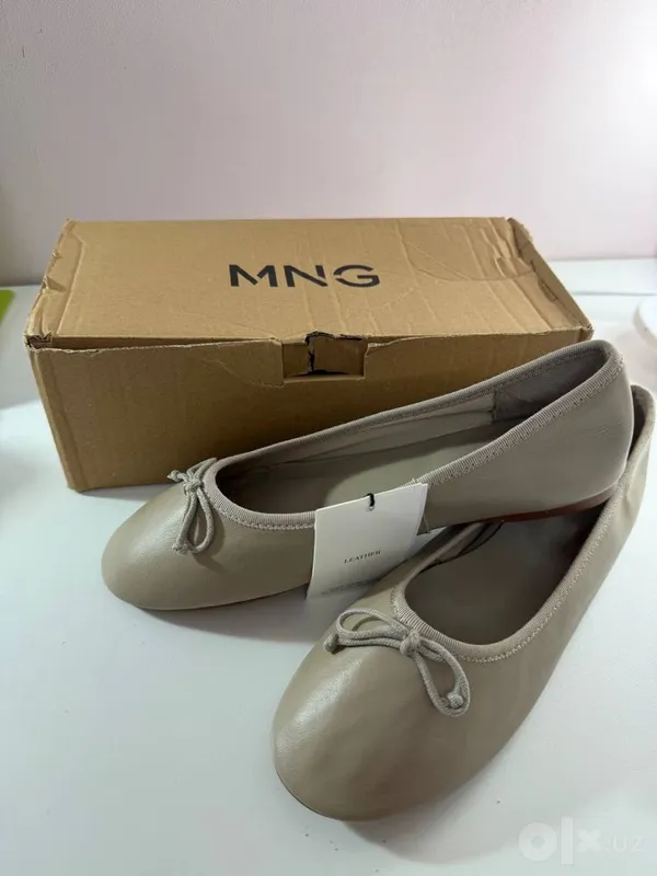Новые кожаные балетки Mango 1 Новые кожаные балетки Mango 1