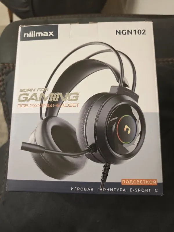 Nillmax NGN102 игровые наушники с подсветкой. Новые. Nillmax NGN102 игровые наушники с подсветкой. Новые.