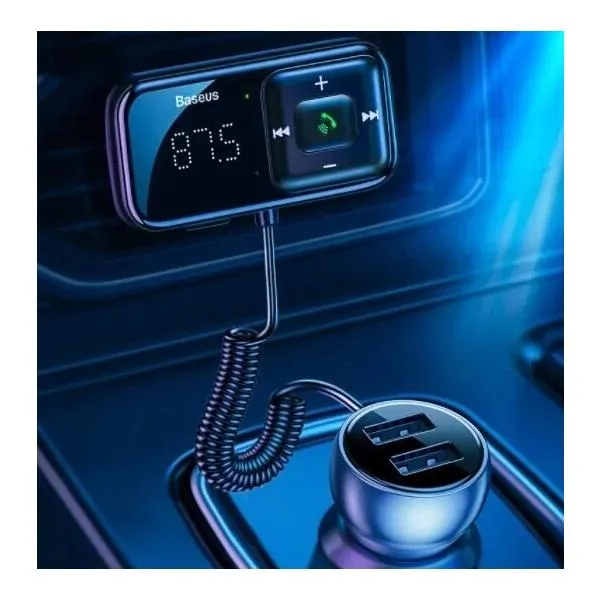 Baseus FM-transmitter T typed S-16 uchun avtomobil zaryadlagichi 4 Baseus FM-transmitter T typed S-16 uchun avtomobil zaryadlagichi 4