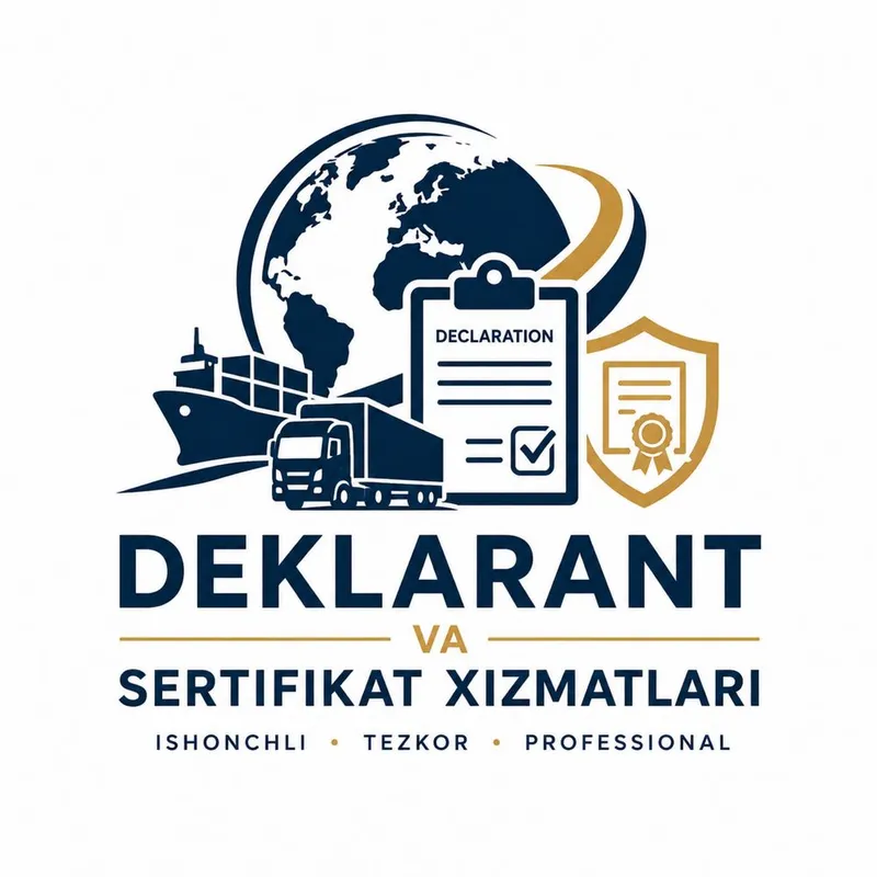 Deklarant va Sertifikat xizmatlari mavjud arzon, qulay va tez.