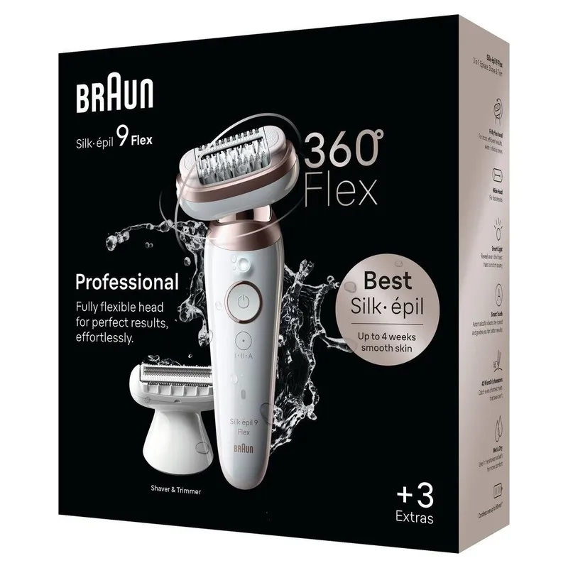 Епілятор Braun Silk-epil 9 Flex 9-030 3D 3 Епілятор Braun Silk-epil 9 Flex 9-030 3D 3