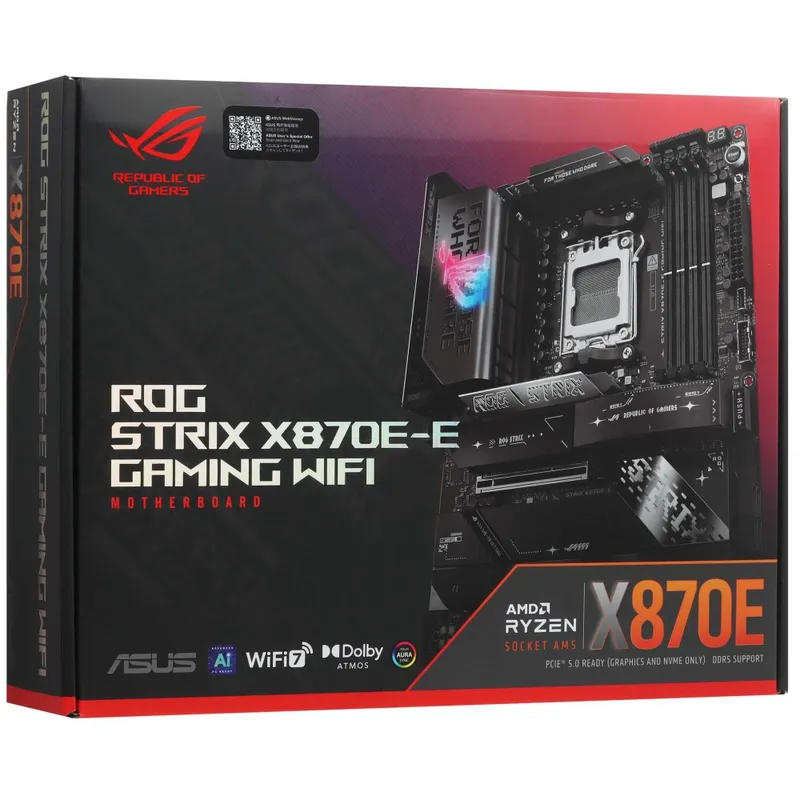 - Материнская плата MB Asus AMD AM5 ROG Strix X870E-E Gaming WiFi DDR5 4 - Материнская плата MB Asus AMD AM5 ROG Strix X870E-E Gaming WiFi DDR5 4