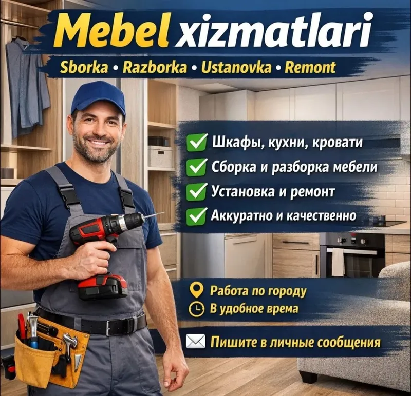 Mebel tamirlash xizmati 10 yillik tajriba sifatli va hamyonbop xizmat 1 Mebel tamirlash xizmati 10 yillik tajriba sifatli va hamyonbop xizmat 1