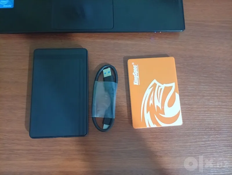 SSD-диск 128 ГБ «King Spec» + внешний корпус для HDD/SSD 2,5" SATA USB 1 SSD-диск 128 ГБ «King Spec» + внешний корпус для HDD/SSD 2,5" SATA USB 1