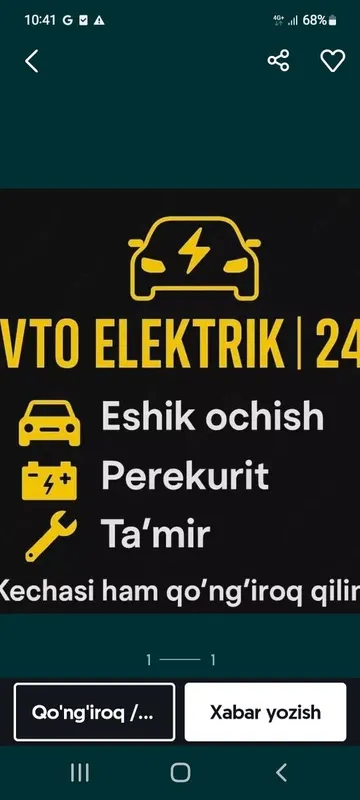 Avtoelektrik na viezd 24/7 Tashkent