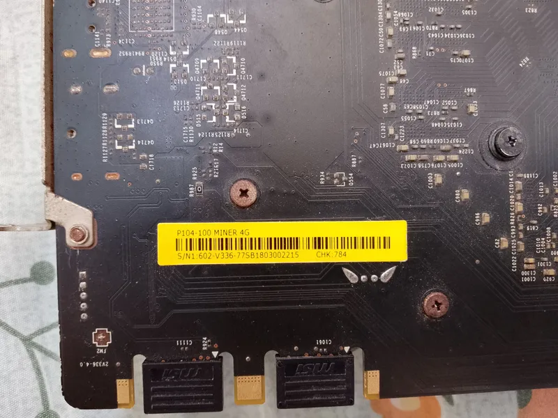 vidyo karta p104-100. 4gb kuchaytirilgan 8bg ga 3
