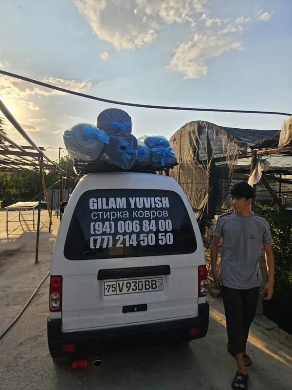 Gilam yuvish /стирка каври