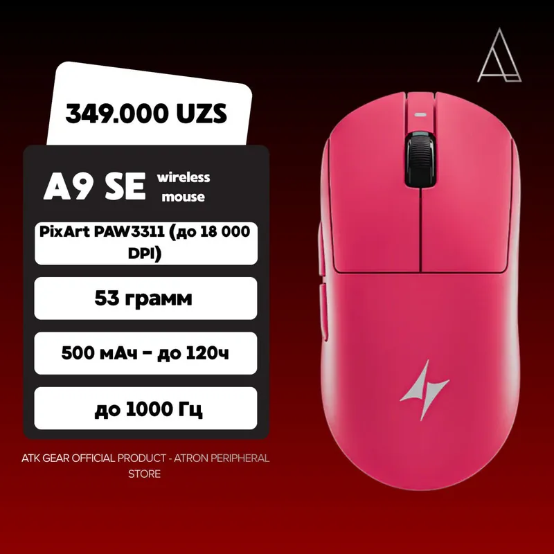 Беспроводная игровая мышь ATK A9 SE — фото 2