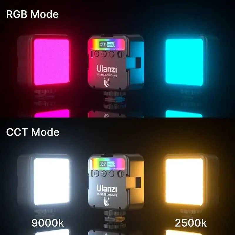 Ulanzi VL49 Rechargeable Mini RGB Light — фото 1