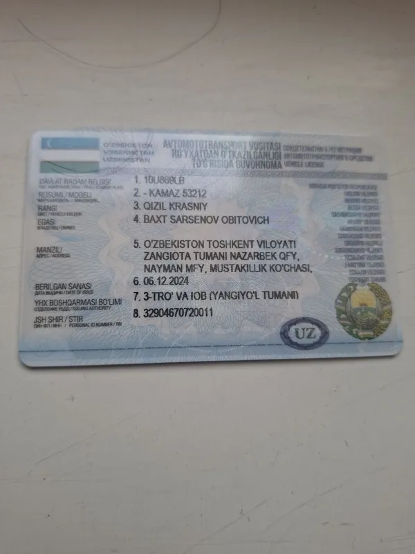 Бортовой 10 тоннали Камаз сотилади 4