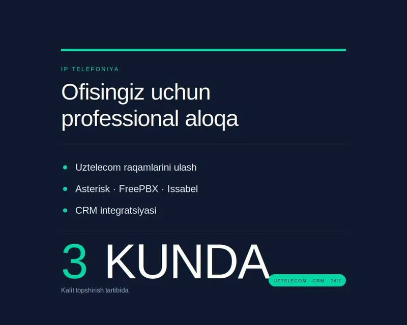 Asterisk · Issabel · FreePBX · VDS — 3 kunda IP telefoniya Asterisk · Issabel · FreePBX · VDS — 3 kunda IP telefoniya