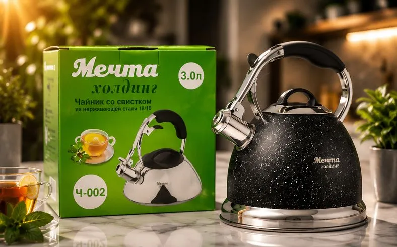 Чайник со свистом Россия фирма Мечта — фото 2