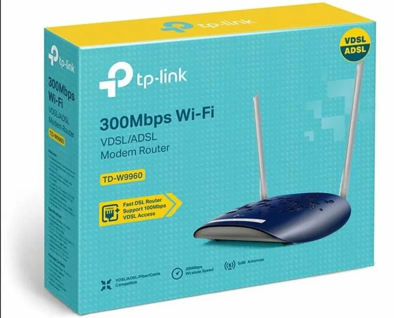 Вай фай роутер TP link , Modem TP-LINK TD-W9960 N , ADSL VA VDSL