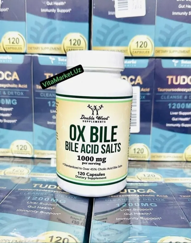 Ox bile жельчная соль 120 kaps ,желчь бычья, tudka enzyme, ursosan